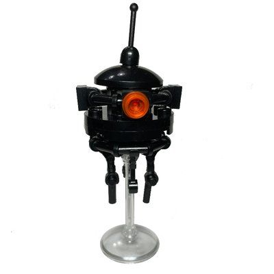 Minifigure Imperial Probe Droid (Trans Clear Dish Stand, Lever on Top) from set 75014