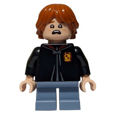 Minifigura Ron Weasley, Closed Gryffindor Robe with Crest del set 75978