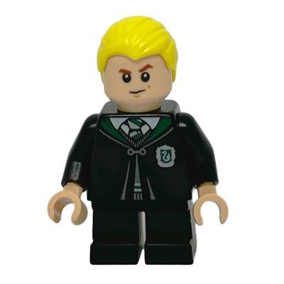 Figurine Draco Malfoy, Closed Slytherin Robes with Crest, Short Legs du set 76395