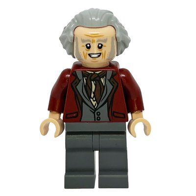 Minifigura Garrick Ollivander, Dark Red Jacket, Hair Swept Back del set 75978