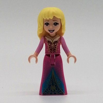 Figurine Aurora - Dark Pink Dress, Dark Azure/Blue Decorations du set 43188