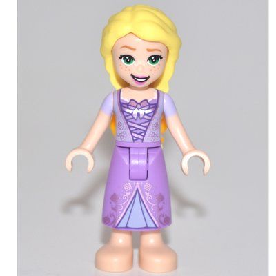 Minifigura Rapunzel - Medium Lavender Dress, Bows del set 43187