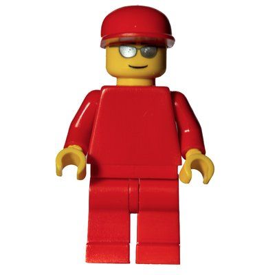 Minifigurka Engineer, Ferrari, Sunglasses, Yellow Hands z zestawu 8672
