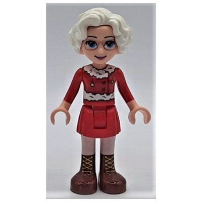 Figurine Ms. Claus - Red Skirt, Reddish Brown Boots du set 41420