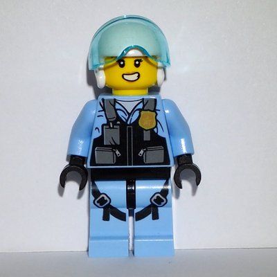 Figurine Rooky Partnur, White Helmet, Bright Light Blue Legs du set 60268