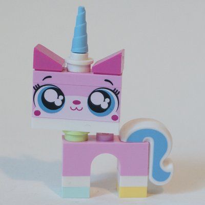 Minifigure Unikitty, Light Aqua Foot, Closed Mouth, Round Eyes (Dimensions) del set 71231