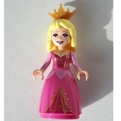 Minifigurka Aurora - Dark Pink Gown, Crown z zestawu 43173