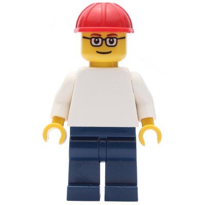 Figurine White Torso, Dark Blue Legs, Red Helmet du set 4999