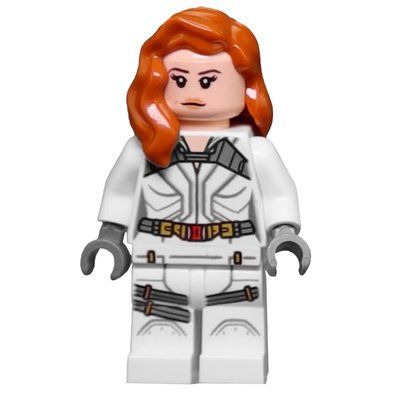 Figurine Black Widow, White Jumpsuit, Dark Bluish Gray Hands du set 77905