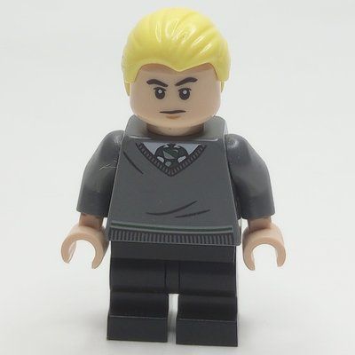 Minifigure Draco Malfoy, Slytherin Sweater, Medium Black Legs del set 30628