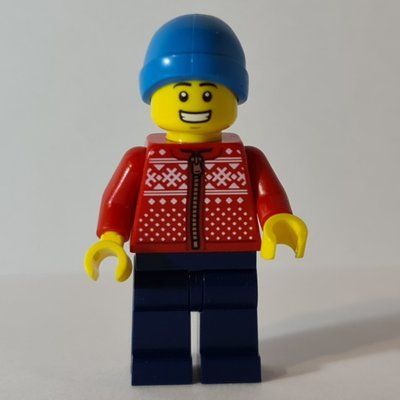 Figurine Red Torso, Dark Blue Legs, Dark Azure Cap du set 40416