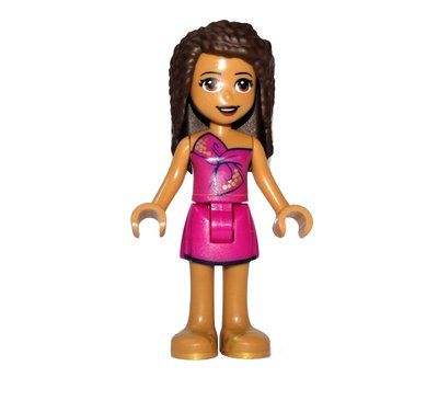 Minifiguur Andrea - Magenta Top, Magenta Skirt uit set 41448