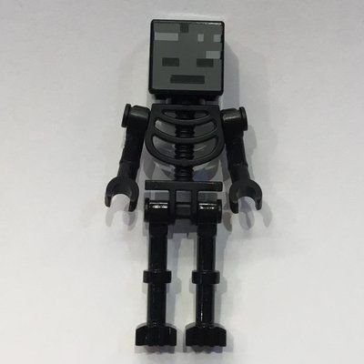 Figurine Wither Skeleton, Square Skull, Bent Arms du set 30331