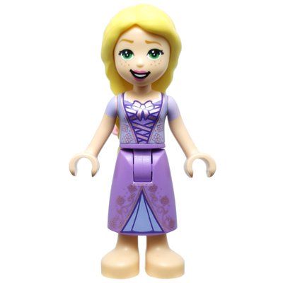 Figurine Rapunzel - Lavender Top, Medium Lavender Dress, Flowers du set 30391