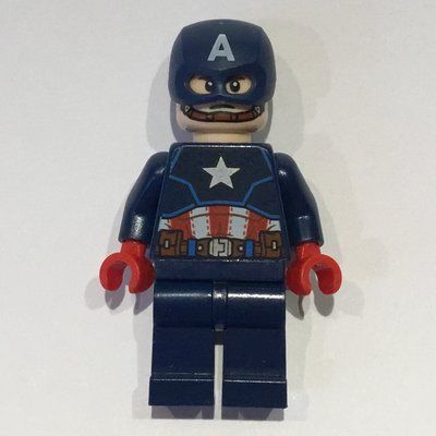Minifiguur Captain America, Mask uit set 76168