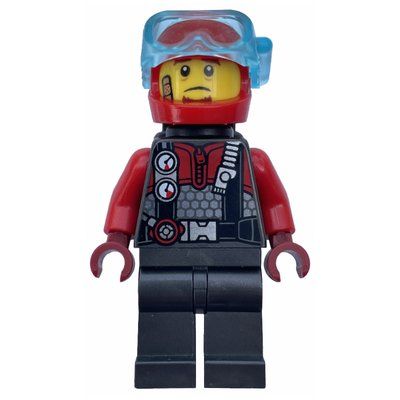 Minifigure Criminal, Frankie Lupelli, Diving Suit del set 60277