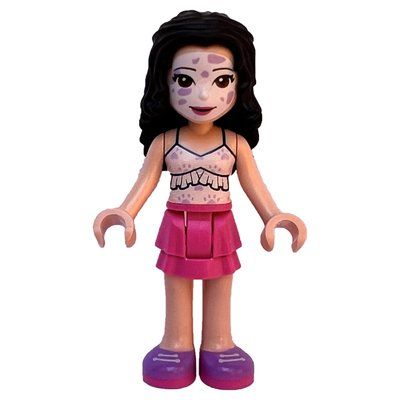 Minifigure Emma - White Top, Dark Pink Skirt del set 41663