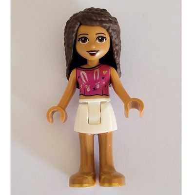 Minifigur Andrea - Magenta Top, White Skirt aus Set 41666