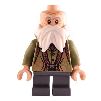 Minifigur Professor Filius Flitwick, Beard, Olive Green Vest, Dark Bluish Grey Legs aus Set 76385
