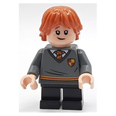 Figurine Ron Weasley, Gryffindor Sweater with Crest, Short Black Legs du set 76382