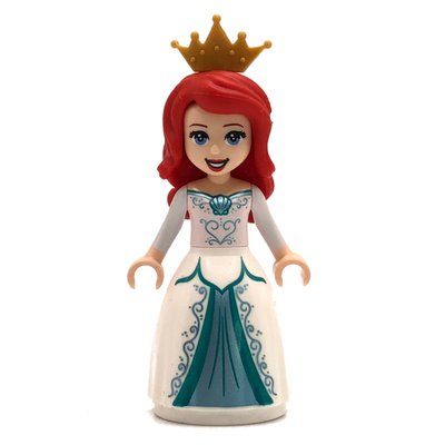 Minifigure Ariel - Human Form, White Dress, Crown del set 43191
