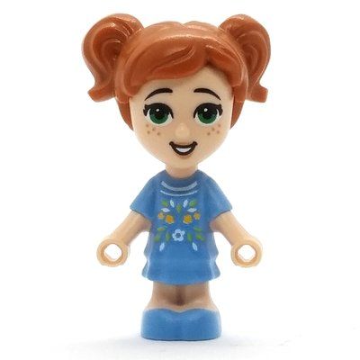 Figurine Ava - Microdoll, Medium Blue Dress, Dark Orange Hair du set 41693