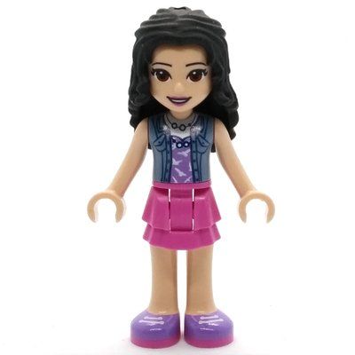 Minifiguur Emma - Sand Blue Jacket, Magenta Skirt uit set 41439