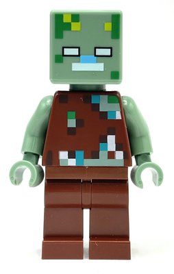 Figurine Zombie, Sand Green Head (Drowned) du set 21256