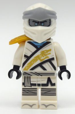 Figurine Zane with Shoulder Cover and Silver Head (Legacy) du set 71753