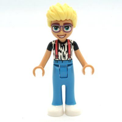 Minifiguur Olly - Animal Print Shirt, Dark Azure Pants, White Shoes uit set 42612