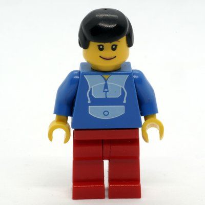 Figurine Blue Torso, Red Legs, Black Hair du set 10159