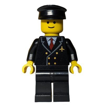 Figurine Pilot - Black Torso, Black Legs Black Hat du set 10159