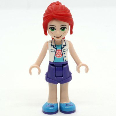 Minifigurka Mia - White Veterinarian Jacket, Dark Purple Skirt z zestawu 41446