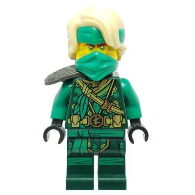 Minifigura Lloyd - The Island, Dark Green Camouflage - Mask, Shoulder Guard del set 71746