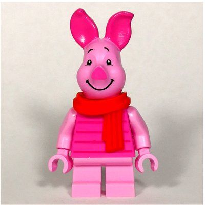 Minifigure Piglet, Scarf from set 21326