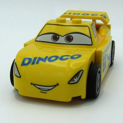 Minifigur Cruz Ramirez, Large Dinoco Logo aus Set 10745