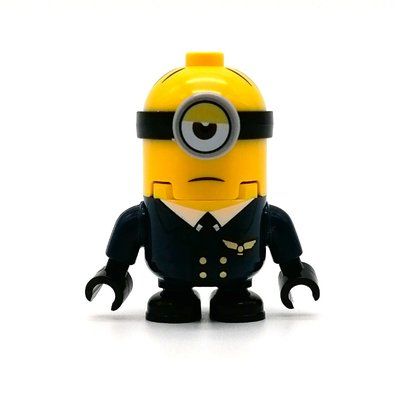 Minifigurka Minion Stuart - Blue Overall, Half Closed Eye z zestawu 75547