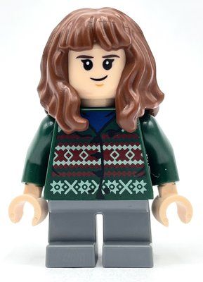 Figurine Hermione Granger, Dark Green Sweater, Short Dark Bluish Gray Legs du set 76392