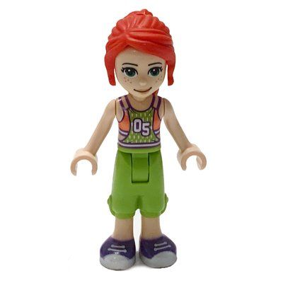 Figurine Mia - Coral/Lime Top, Lime Pants du set 41669