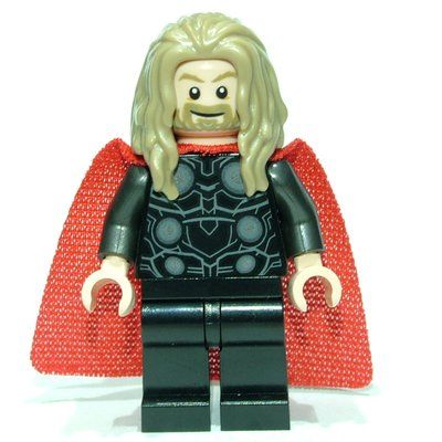 Figurine Thor, Long Dark Tan Hair du set 76193
