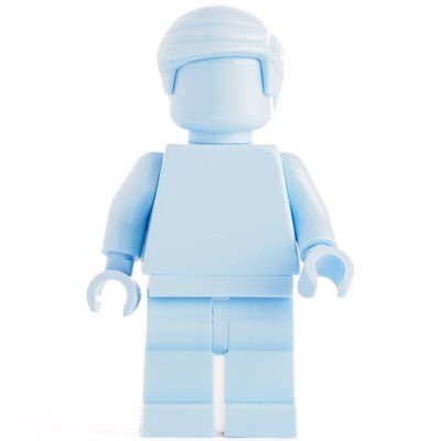 Figurine Monochrome Bright Light Blue with Hair du set 40516