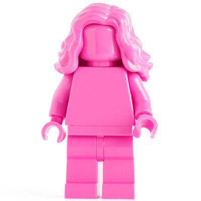 Figurine Monochrome Dark Pink with Hair du set 40516