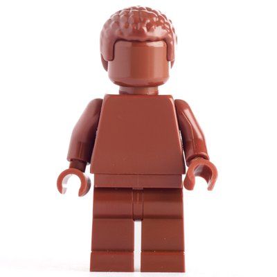 Figurine Monochrome Reddish Brown with Hair du set 40516