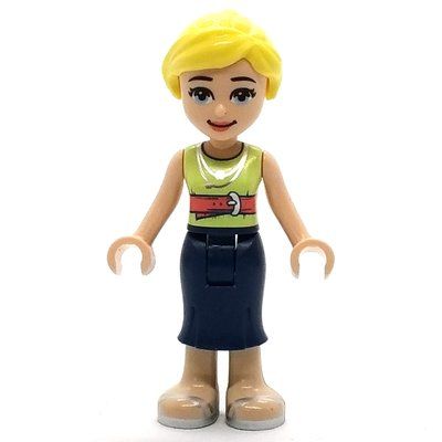 Figurine Marisa - Yellowish Green Top, Dark Blue Skirt, Bright Light Yellow Hair du set 41682