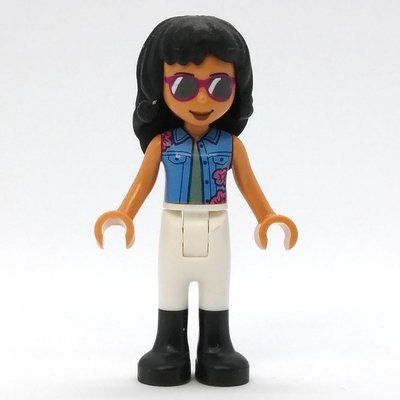 Figurine Savannah - Medium Blue Jacket, White Pants, Black Hair du set 41683