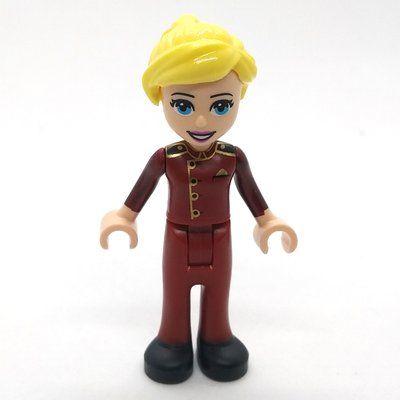 Minifigure Stephanie - Dark Red Uniform del set 41684