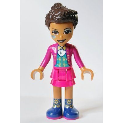 Figurine Andrea - Magenta Top, Magenta Skirt, Face Paint du set 41685