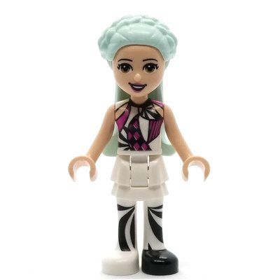 Figurine Stella - White Top, White Skirt, Light Aqua Hair du set 41685