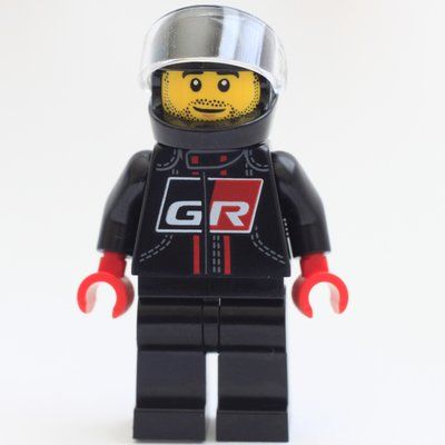 Figurine Racer Driver - GR Black Torso/Legs, Black Helmet du set 76901