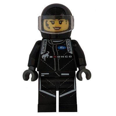 Figurine Race Driver - Black Torso, Black Legs, Black Helmet du set 76905